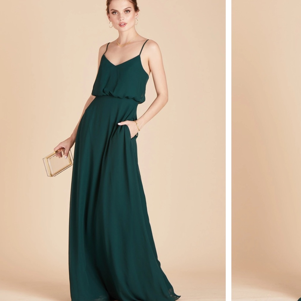 Birdy Grey Bridesmaid's Dress Emerald Green "Gwennie", Like New XS, Unaltered